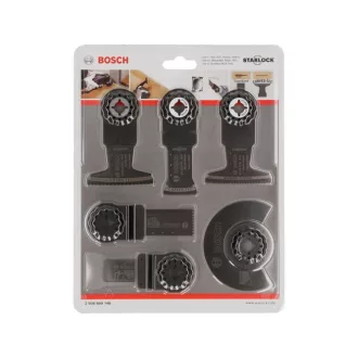   BOSCH Akku-Multifunktionswerkzeug 9-teiliges Starlock-Set (Holz, Metall)