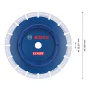 BOSCH EXPERT Diamanttrennscheibe 230 x 3,1 x 3,2 x 22,2 mm für Metall- und Rohrschnitt