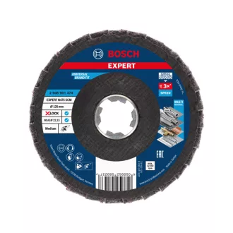   BOSCH EXPERT Mittlerer Lamellen-Schleifteller 125 x 22,2 N475 SCM X-LOCK