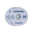 DREMEL EZ SpeedClic Starter-Set (Spanndorn + 2 Stück 38 mm Scheiben)