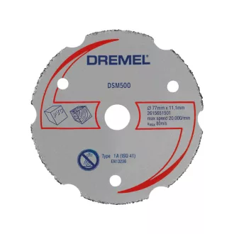 DREMEL DSM500 Trennscheibe mit Karbidkörnung 77 x 11,1 mm