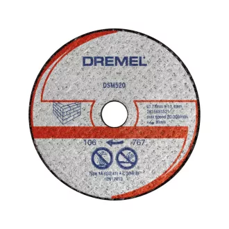   DREMEL DSM520 Schneidscheibe für Stein 77 x 11,1 mm (2 Stück)
