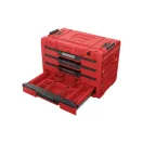 QBRICK SYSTEM PRIME Werkzeugkasten mit 4 Schubladen Red Ultra HD