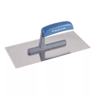   FESTA Zahnkelle 130 x 280 mm aus Edelstahl mit 4 x 4 mm Kunststoffgriff