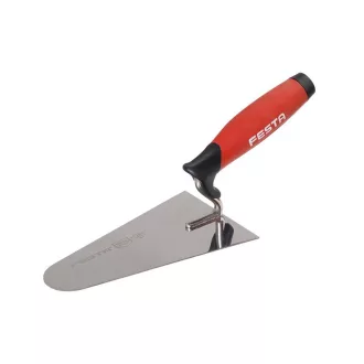 FESTA Maurerlöffel 160 mm aus Edelstahl mit weichem Griff