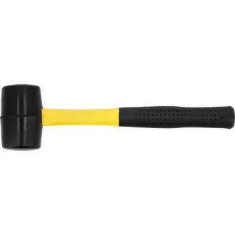 VOREL Gummihammer 370 g Fiberglasstiel 45 mm