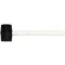 VOREL Gummihammer 230 g Holzstiel 45 mm