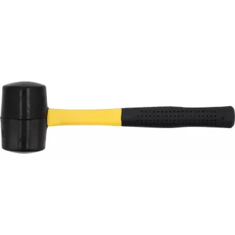 VOREL Gummihammer 500 g Fiberglasstiel 50 mm
