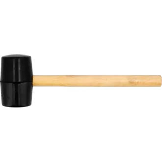 VOREL Gummihammer 450 g Holzstiel 55 mm