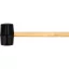 VOREL Gummihammer 450 g Holzstiel 55 mm