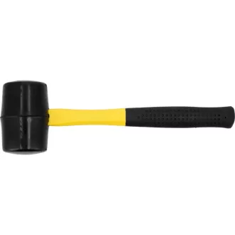 VOREL Gummihammer 1.000 g Fiberglasstiel 66 mm