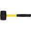 VOREL Gummihammer 1.000 g Fiberglasstiel 66 mm