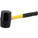VOREL Gummihammer 1.000 g Fiberglasstiel 66 mm