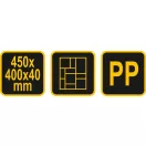 VOREL Pflastersteinschablone 450 x 400 x 40 mm