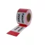 Straßenmarkierungsband, rot-weiß 80 mm x 250 m mit slowakischer Aufschrift