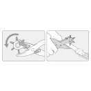 VOREL Lederpiercingzange Revolver 220 mm 2,5-5 mm