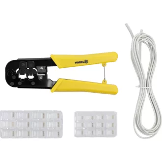   VOREL Crimpzange für UTP-Netzwerk-/RJ45- und Telefon-/RJ11-Kabel