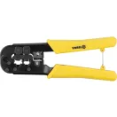 VOREL Crimpzange für UTP-Netzwerk-/RJ45- und Telefon-/RJ11-Kabel