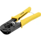 VOREL Crimpzange für UTP-Netzwerk-/RJ45- und Telefon-/RJ11-Kabel