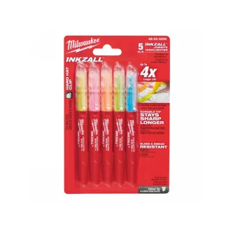 MILWAUKEE Textmarkerfilz in 5 Farben