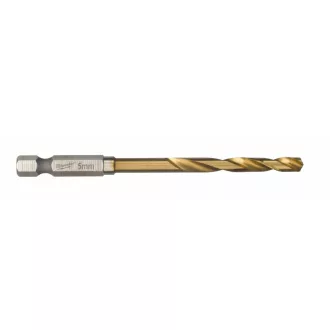   MILWAUKEE Schlangenbohrer 5,0 x 80/31 mm HSS-G TiN, Red HEX – Shockwave™