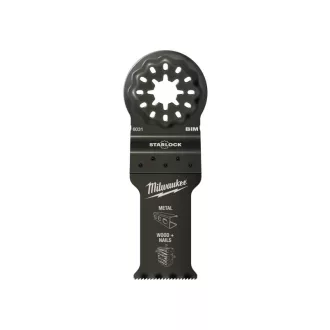   MILWAUKEE Tauchsägeblatt Bimetall (Metall, Holz + Nägel) 28 x 47 mm Multitool Starlock (10 Stück)