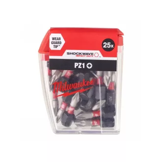 MILWAUKEE Bitspitze PZ1 x 25 mm (25 Stück)