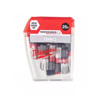 MILWAUKEE Bitspitze Torx TX40 x 25 mm (25 Stück)