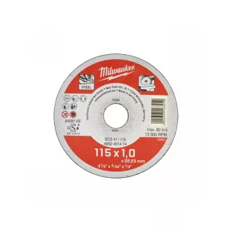 MILWAUKEE Trennscheibe für Metall 115 x 1,0 mm WSCS41