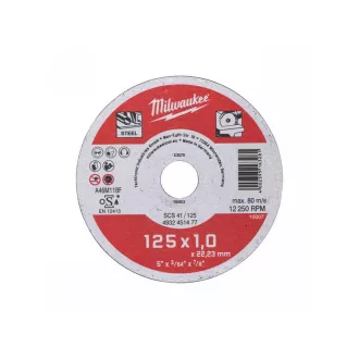   MILWAUKEE Trennscheibe für Metall 125 x 1,0 x 22,2 mm gerade SCS 41