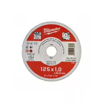   MILWAUKEE Trennscheibe für Metall 125 x 1,0 x 22,2 mm gerade SC41 (200 Stück)