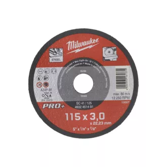   MILWAUKEE Trennscheibe für Metall 115 x 3,0 x 22,2 mm gerade SC41 PRO+