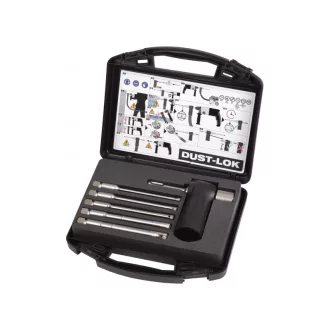   MILWAUKEE Staubabsaug-Gesteinsbohrer-Set 6-teilig vierschneidig (mit Adapter) DUST-LOK