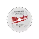 MILWAUKEE Sägeblatt für Aluminium 165 x 20 x 2,2 mm / 52T TF NEG