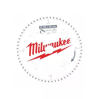   MILWAUKEE Sägeblatt für Aluminium 235 x 30 x 2,4 mm /60T TF NEG