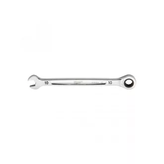 MILWAUKEE Ratschenschlüssel 10 mm / 165 mm CrV MAX BITE™