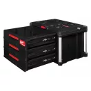 MILWAUKEE Aufbewahrungstruhe mit 3 Schubladen PACKOUT™