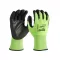 MILWAUKEE Arbeitsschutzhandschuhe schnittfest Level 3 M/8 Hi-Vis