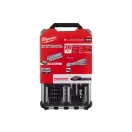 MILWAUKEE Steckschlüsselsatz 28-teilig 1/4" 5-15 mm im PACKOUT schmalen Organizer