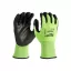 MILWAUKEE Arbeitsschutzhandschuhe schnittfest HI-VIS 4/C - L/9 große Größe (144 Paar/Karton)