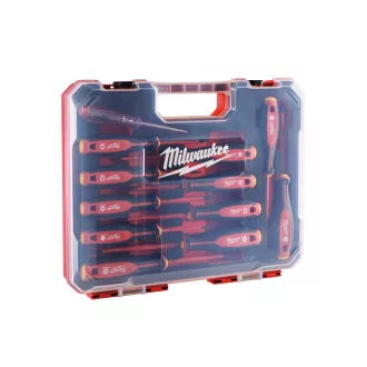   MILWAUKEE Schraubendreher-Set, 12-teilig, 1000 V, isoliert, dreilappig