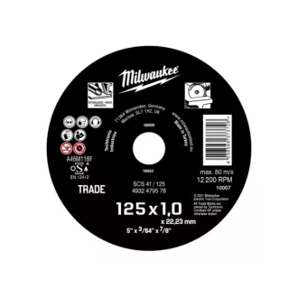   MILWAUKEE Trennscheibe für Metall 125 x 1,0 x 22,2 mm ECO SCS 41