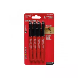 MILWAUKEE Markerfilz schwarz INKZALL™ (4 Stück)