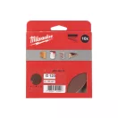 MILWAUKEE Klett-Schleifpad STD 125 mm / P120 8 Löcher (10 Stück)
