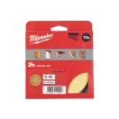 MILWAUKEE Klett-Schleifpad HP 125 mm / P40 8 Löcher (10 Stück)