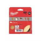 MILWAUKEE Klett-Schleifpad HP 125 mm / P60 8 Löcher (10 Stück)
