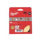 MILWAUKEE Klett-Schleifpad HP 125 mm / P80 8 Löcher (10 Stück)