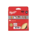 MILWAUKEE Klett-Schleifpad HP 125 mm / P240 8 Löcher (10 Stück)