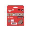 MILWAUKEE Klett-Schleifnetz PG 125 mm / P120 (10 Stück)