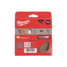 MILWAUKEE Klett-Schleifnetz PG 125 mm / P400 (10 Stück)